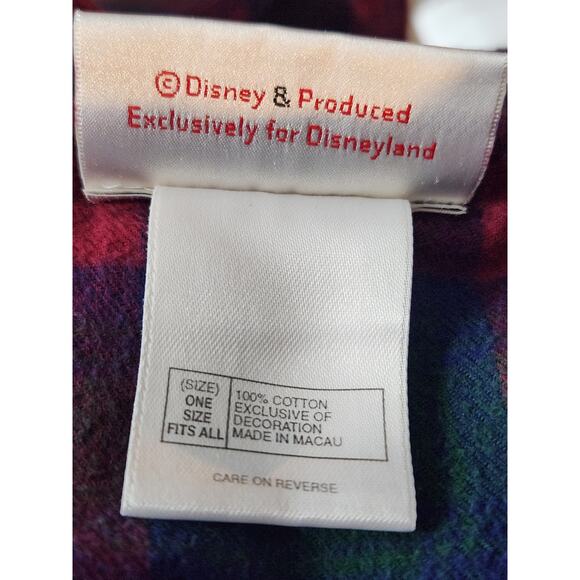 Disney Minnie And Mickey Mouse Night Gown One Size Fits Most flannel V-Neck VTG - Picture 6 of 7